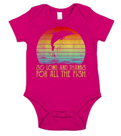 So Long And Thanks For All The Fish Vintage Short Sleeve Baby One-Piece
