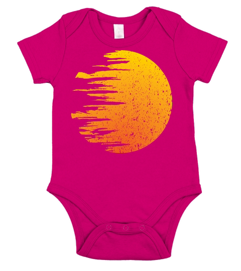 sun vintage Short Sleeve Baby One-Piece