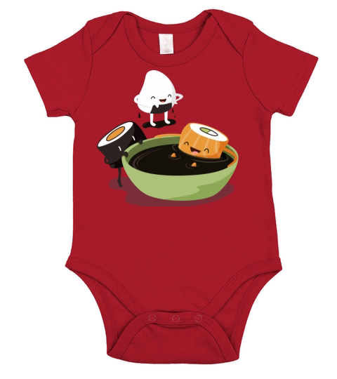 Sushi Soy Bath Short Sleeve Baby One-Piece