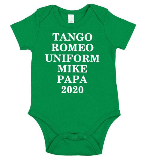 Tango romeo uniform mike papa 2020 black shirt Short Sleeve Baby One-Piece