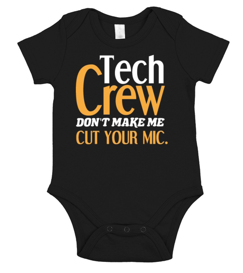 Theater Technician Crew Short Sleeve Baby One-Piece