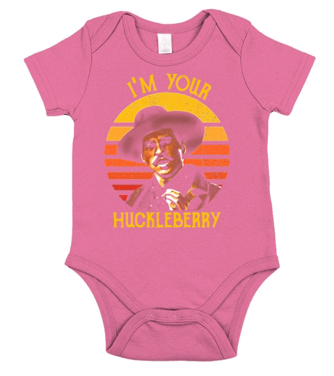 Tombstone John Henry Doc Holliday Im your Huckleberry retro Short Sleeve Baby One-Piece
