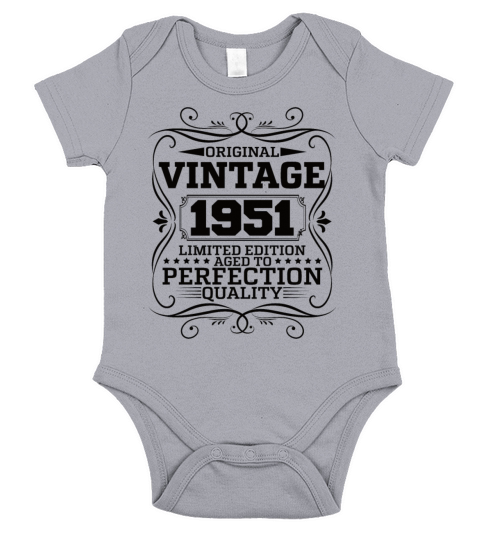 Vintage 1951 Original Limited Edition Short Sleeve Baby One-Piece