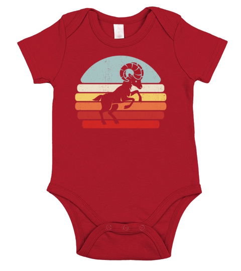 Vintage Zodiac Sign Aries Short Sleeve Baby One-Piece