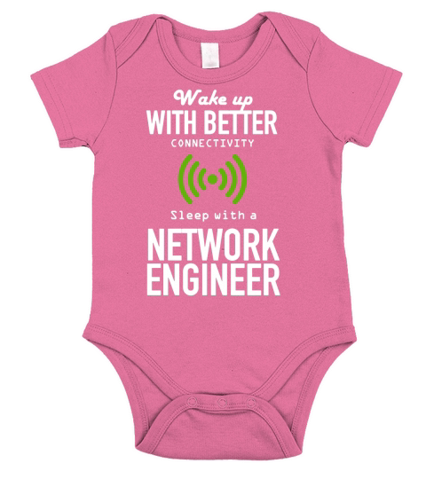wake up with better connectivity sleep with a network engineer Short Sleeve Baby One-Piece