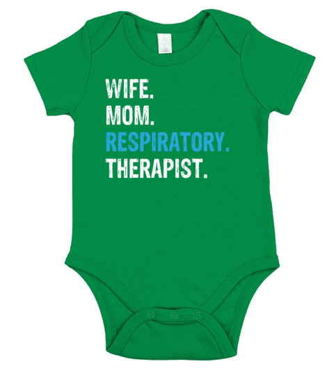 Wife Mom Respiratory Therapist - Woman Short Sleeve Baby One-Piece