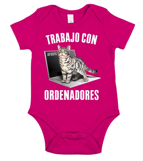 Working With Computers And Geek Cats Short Sleeve Baby One-Piece