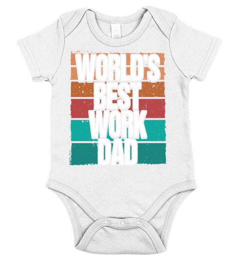 Worlds Best EMT Work Dad Vintage Funny Nurse Short Sleeve Baby One-Piece
