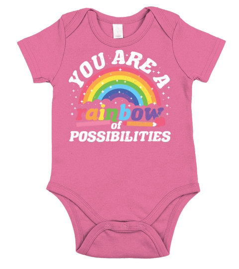 You Are A Rainbow Of Possibilities - Teacher Short Sleeve Baby One-Piece