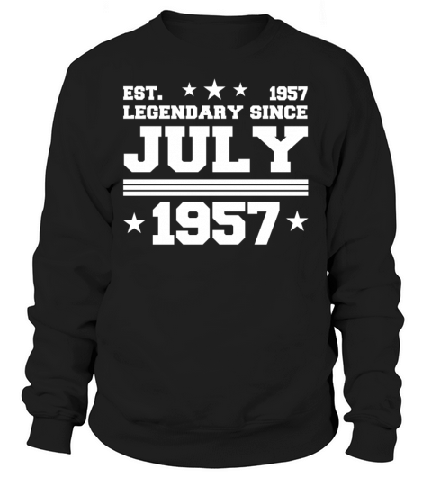 65th birthday July vintage 1957 gift idea Sweatshirt Unisex