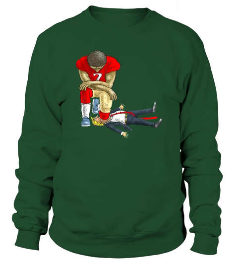 Colin Kaepernick take a knee on mouth Trump Sweatshirt Unisex