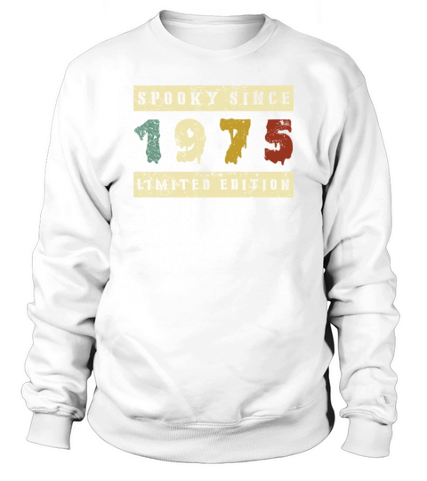 Halloween Spooky Since 1975 Retro Birth Year Sweatshirt Unisex