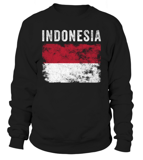 Indonesia Flag Vintage - Indonesian Flag Sweatshirt Unisex