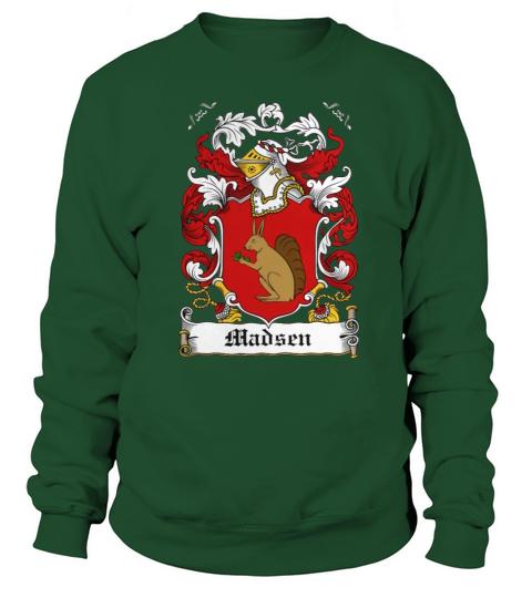 Madsen Family Crest Danish Family Crests Sweatshirt Unisex