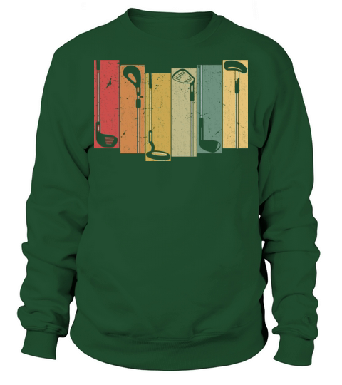 Retro Golf Clubs Men Golfer Sweatshirt Unisex