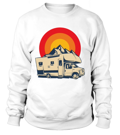 Retro Motorhome Vintage Camper Sweatshirt Unisex