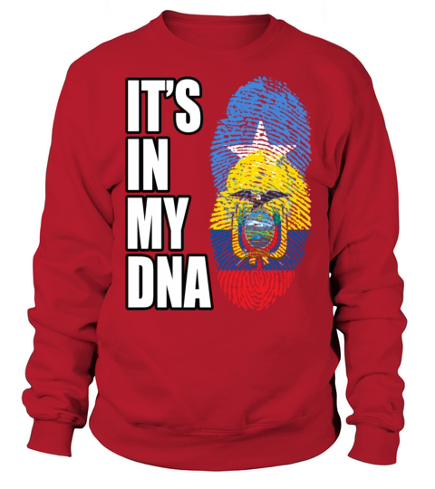 Somali And Ecuadorian Vintage Heritage DNA Flag Sweatshirt Unisex