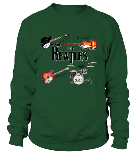 The Beatles Band Guitar And Drum Signatures shirt Sweatshirt Unisex