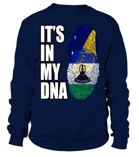 Tokelauan And Basotho Mix Heritage DNA Flag Sweatshirt Unisex