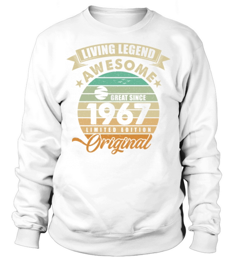 Vintaga 1967 Birthday Sweatshirt Unisex