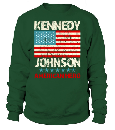 Vintage Distressed Kennedy Johnson JFK 1960 35th President T Sweatshirt Unisex