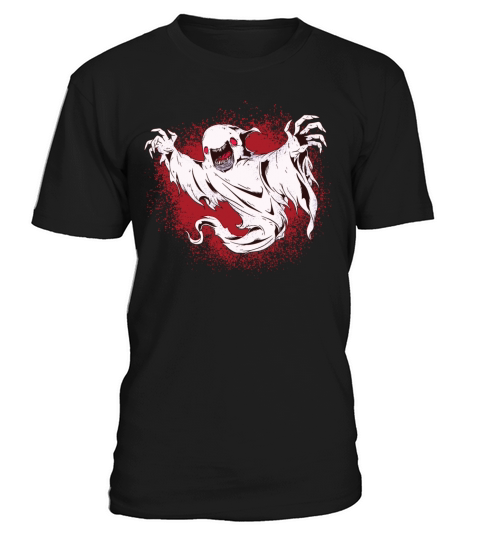 a creepy ghost over blood splashes T-Shirt Unisex