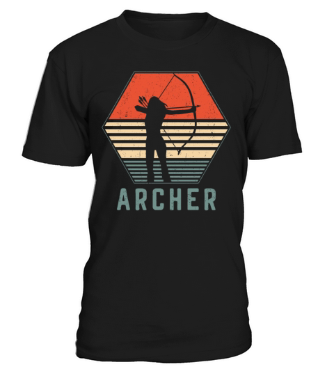 Archery Bow Archer Girl Retro T-Shirt Unisex