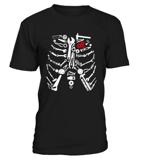 Beautiful Mechanic Skeleton Craftsman Mechanic Tools Halloween shirt T-Shirt Unisex