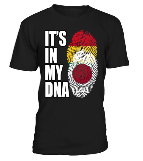 Ghanaian And Japanese Mix Heritage DNA Flag T-Shirt Unisex