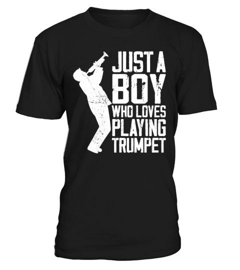 Trumpet Player Vintage Just A Boy T-Shirt Unisex