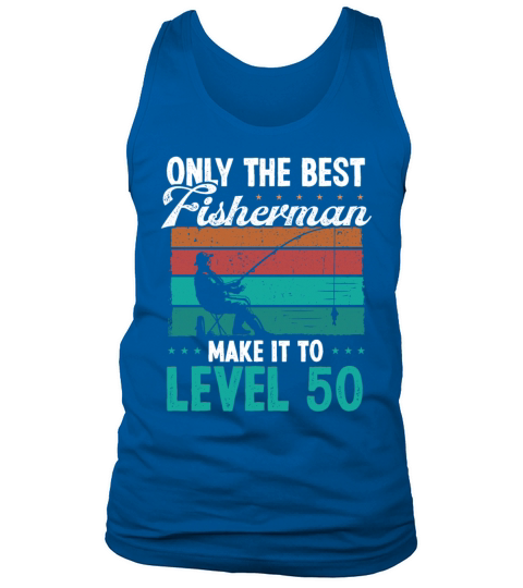 50 Year Old Vintage Fishing 50th Birthday Fisher Tank Top Unisex