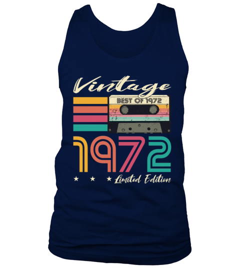 50th birthday vintage 1972 limited edition Tank Top Unisex