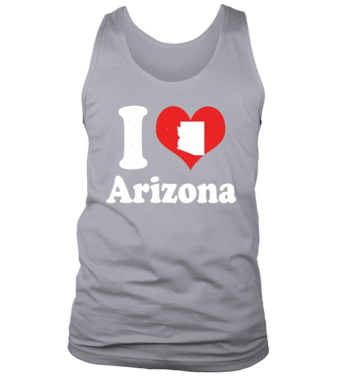 America Citizen US State Love I Heart Arizona Tank Top Unisex
