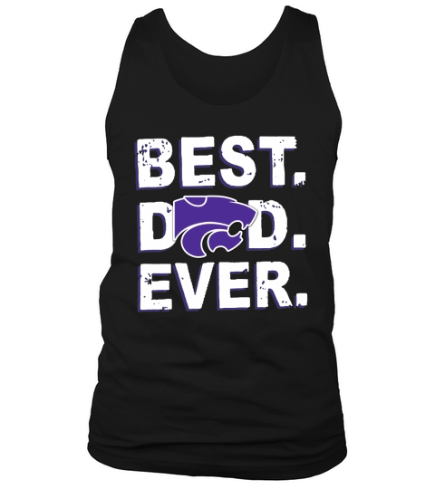 Best Dad Ever Kansas State Wildcats Father’s Day Tank Top Unisex