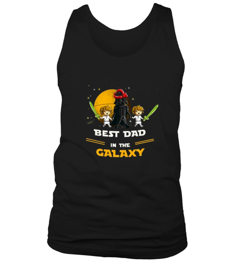 Best Dad in the galaxy. Father and 2 sons - Coffee Mug (colored) Tank Top Unisex