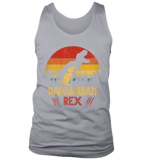 Dadasaurus Rex Vintage Retro Father Day shirt Tank Top Unisex