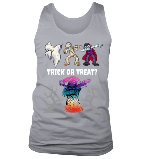 Halloween dabbing Trick or Treat October pumkin 1 Tank Top Unisex