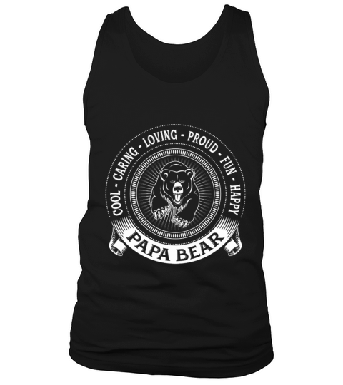 Happy Father Gift fiercely-protective-papa-bear - Daddy Hero Tank Top Unisex