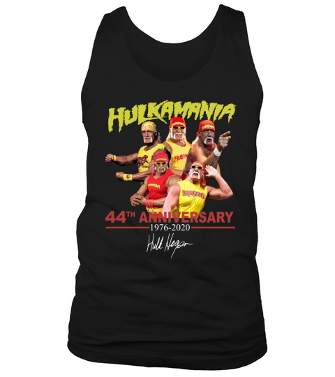 Hulkamania 44th Anniversary 1976-2020 Signature shirt Tank Top Unisex