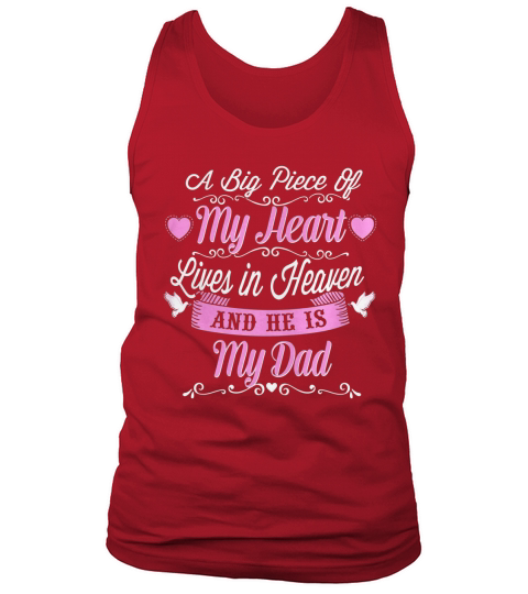 My dad is live in heaven shirt daughter lover Tank Top Unisex