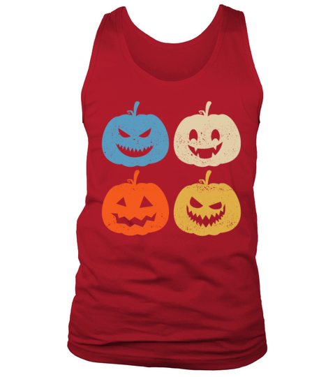 Pumpkin Halloween Vintage Cute Tank Top Unisex