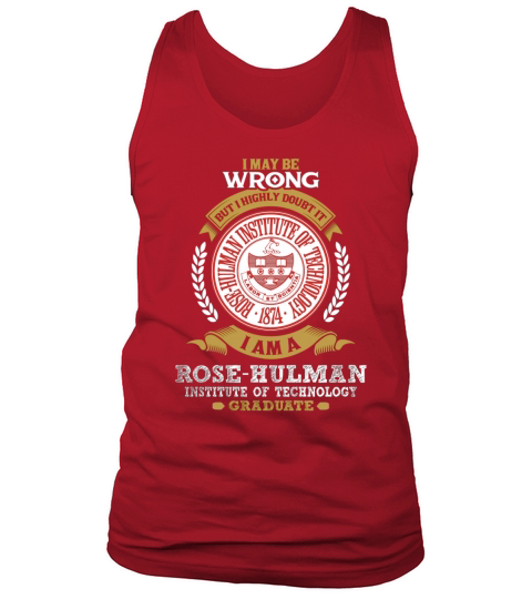Rose Hulman Institute of Technology Tank Top Unisex