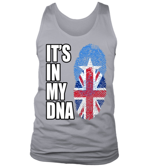 Somali And British Vintage Heritage DNA Flag Tank Top Unisex