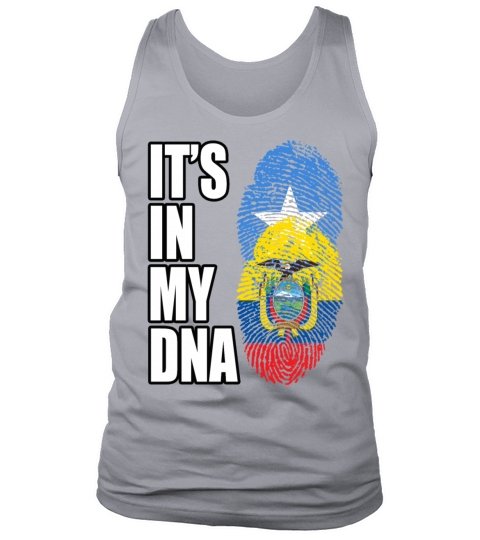 Somali And Ecuadorian Vintage Heritage DNA Flag Tank Top Unisex