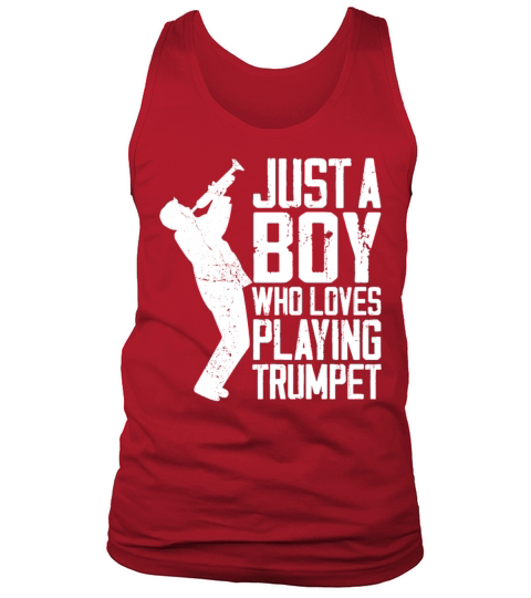 Trumpet Player Vintage Just A Boy Tank Top Unisex