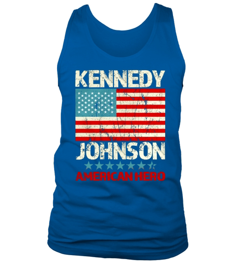 Vintage Distressed Kennedy Johnson JFK 1960 35th President T Tank Top Unisex