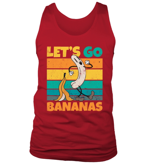 Vintage Lets Bananas Funny Butt Banana Tank Top Unisex