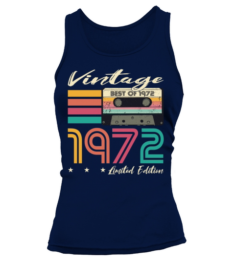 50th birthday vintage 1972 limited edition Tank top Woman