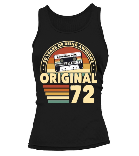 50th birthday vintage 1972 original 1972 Tank top Woman