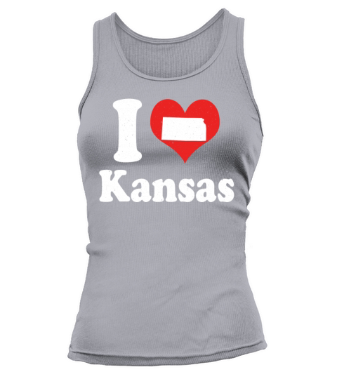 America Citizen US State Love I Heart Kansas Tank top Woman